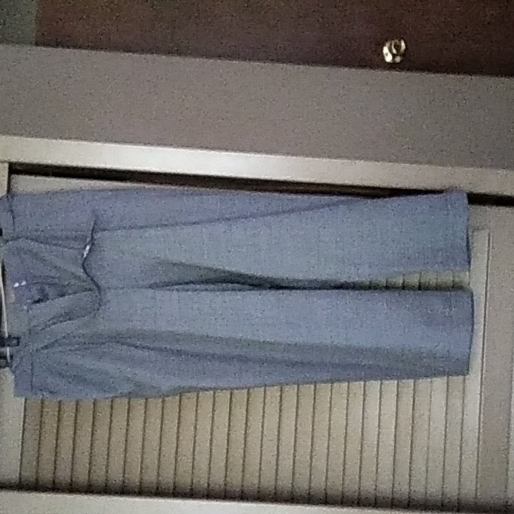 Jcrew  grey flannel dring belt cuffed elastic back waist pant. Size 14